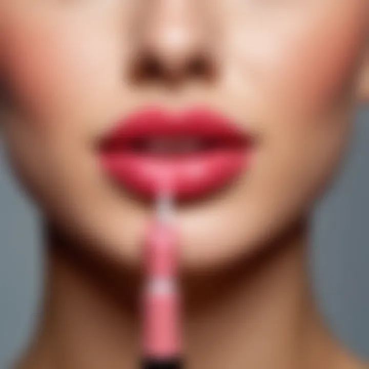 An engaging infographic detailing the ingredients typically found in lip gloss.