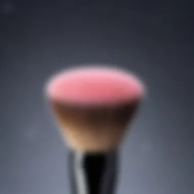 Makeup brush techniques for applying blush