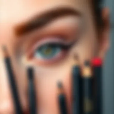 Types and Features of Eyeliner Variety of eyeliner products including liquid, gel, and pencil types.