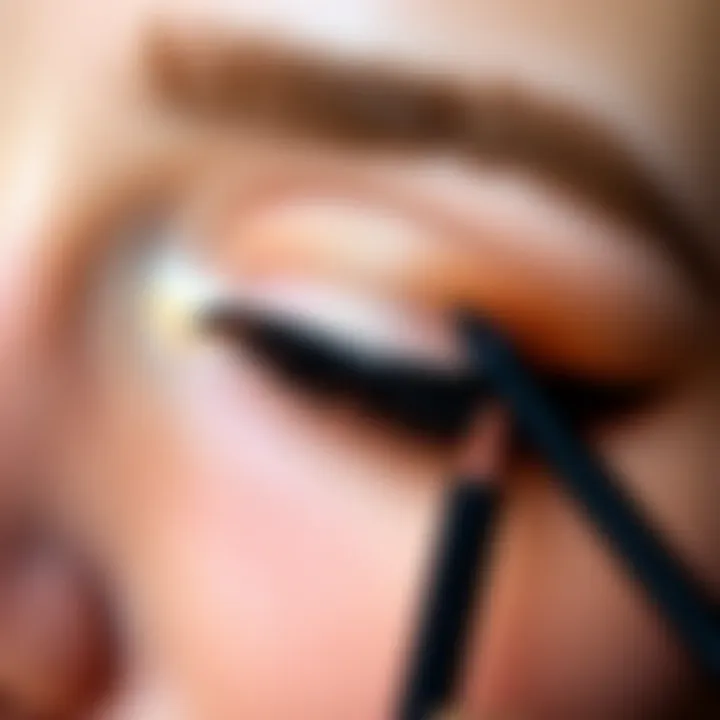 Mistakes in Eyeliner Application Common mistakes in eyeliner application with visual examples.