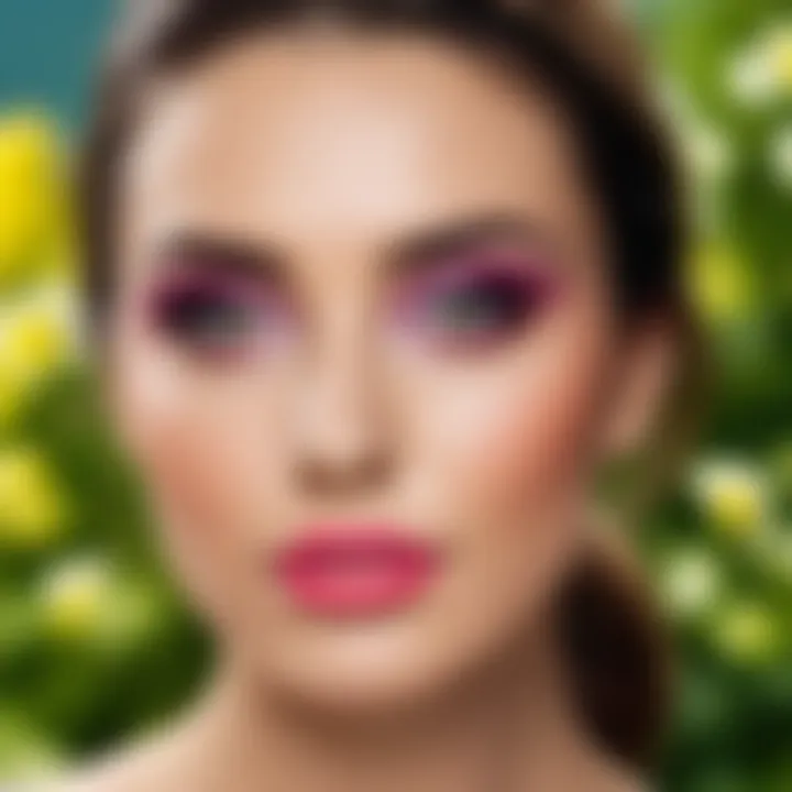 Practical application of spring colors in makeup