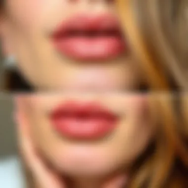 Results of Lip Enhancement Before and after results of lip enhancement