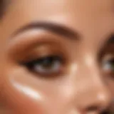 Application technique for bronzer on the cheekbones