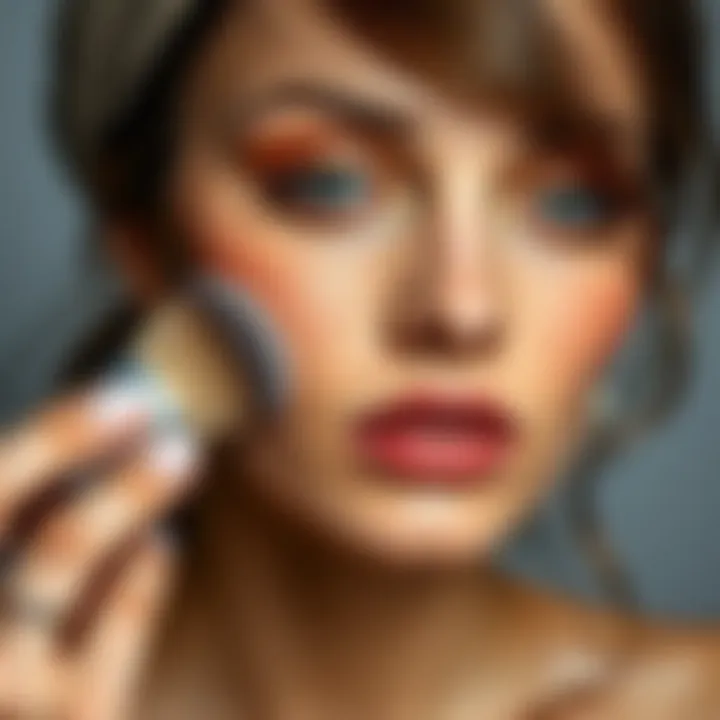 Bronzer Application Technique Application technique with a brush