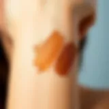 Warm bronzer swatch on skin