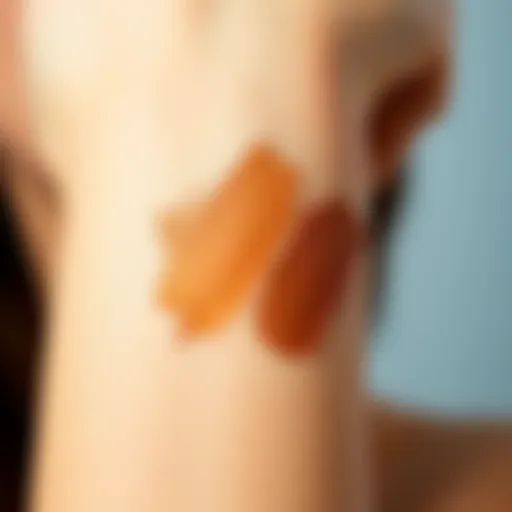 Warm bronzer swatch on skin