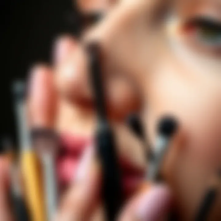 Essential Tools for Contouring Selection of tools used for nose contouring
