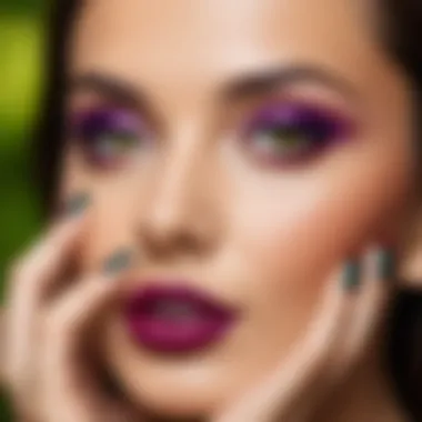 Palette of vibrant jewel tones suitable for olive skin