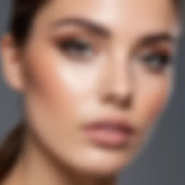 A model with neutral undertones wearing makeup