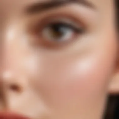 Close-up of smooth skin texture