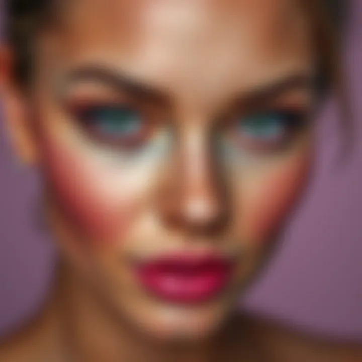 Color Palette and Skin Tone Relationship Color palette showcasing the relationship between skin tones and colors