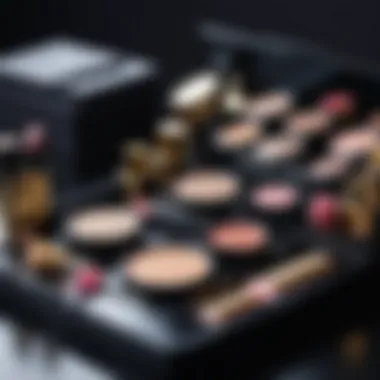 Luxury makeup kit showcasing an array of products