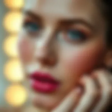 Enhancing Features with Blush Contouring and highlighting with blush