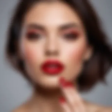 Diverse skin tones enhanced by crimson lipstick