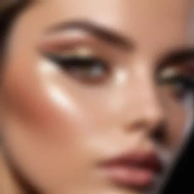 A close-up of beautifully blended cut crease eyeshadow showcasing depth and definition