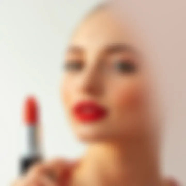Diverse skin tones showcasing warm-toned lipsticks