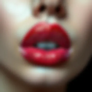 Glistening Lips Highlighting the Trend of Lip Gloss Glistening lips adorned with lip gloss