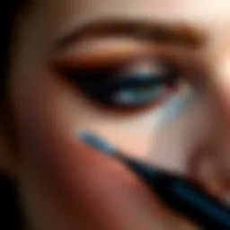 Smoky eye makeup technique for brown eyes