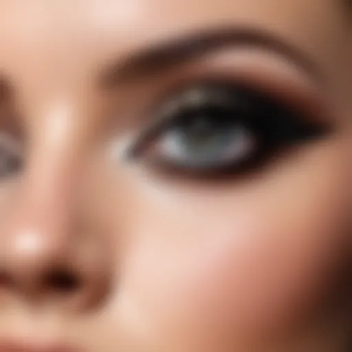 Artistic smoky eye makeup showcasing depth and elegance