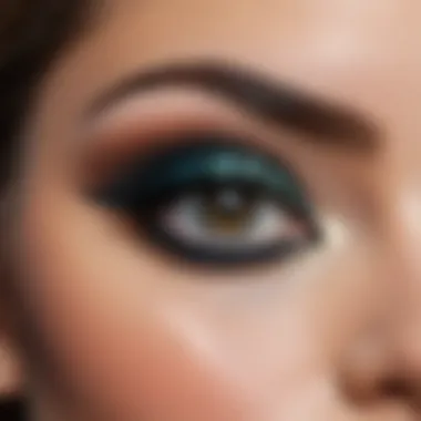 Color palette for smoky eye techniques