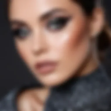 Dramatic Eyes with Smoky Gray Makeup Elegant smoky gray makeup look showcasing dramatic eyes