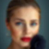 Elegant straight eyebrows enhancing facial features