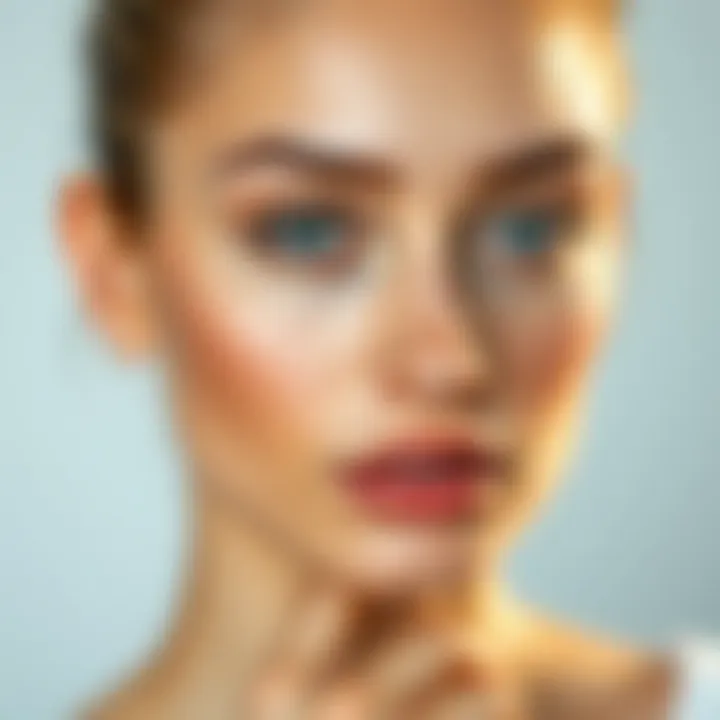 Exploring Diverse Styles of Straight Eyebrow Shaping Model showcasing various eyebrow styles