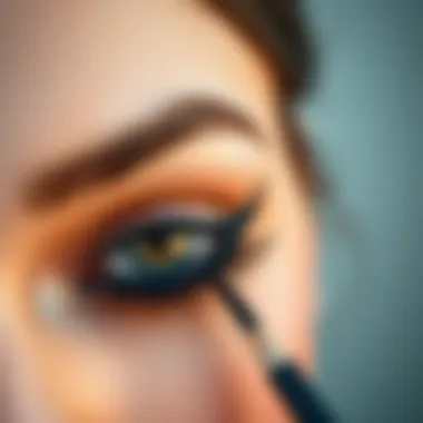 Art of Eyeliner Techniques An artistic representation of eyeliner techniques