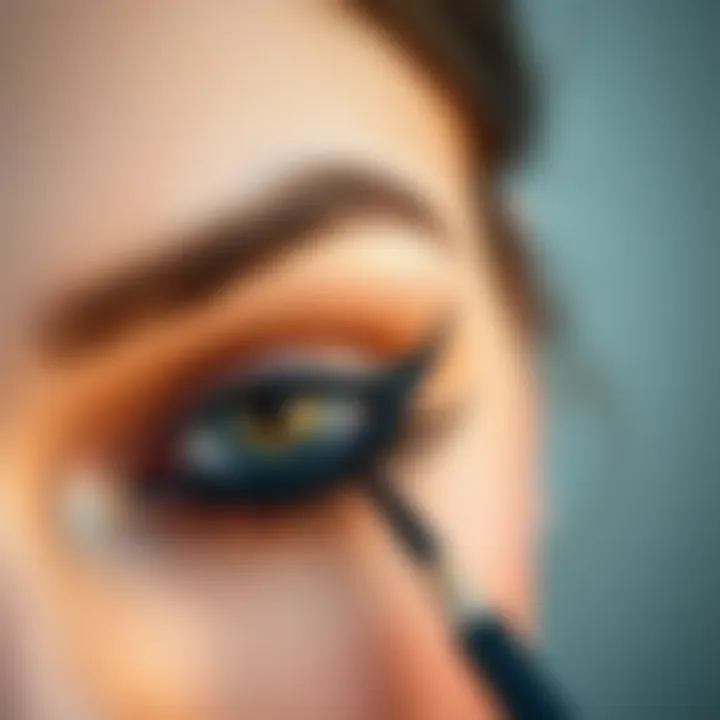 Art of Eyeliner Techniques An artistic representation of eyeliner techniques