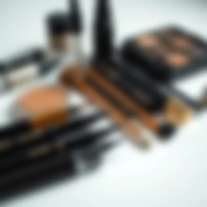 Essential Eyeliner Tools An array of eyeliner tools and products laid out