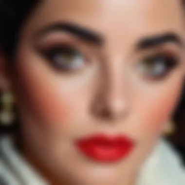 An artistic representation of Elizabeth Taylor with a focus on her eye color