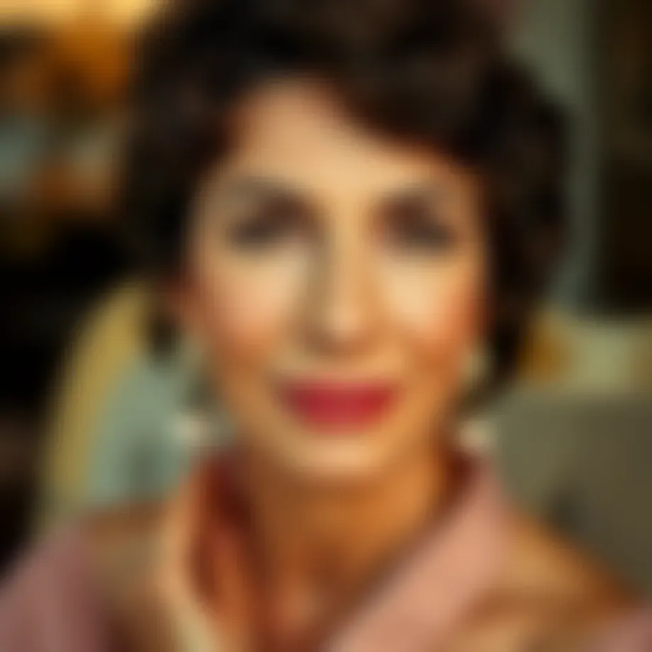Close-up of Elizabeth Taylor's natural beauty without makeup