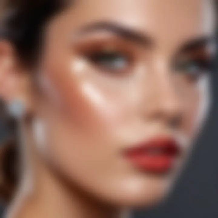 Makeup techniques for enhancing diamond face shape