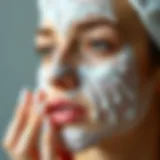 Gentle facial cleansing routine