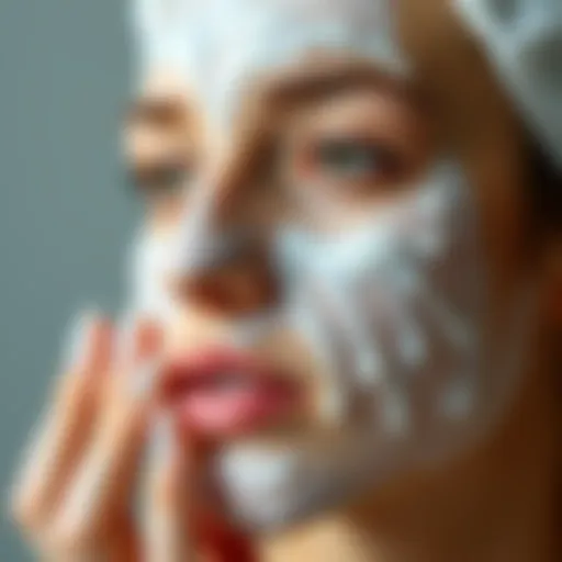 Gentle facial cleansing routine
