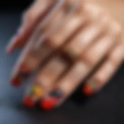 Creative nail art designs showcasing various styles and colors