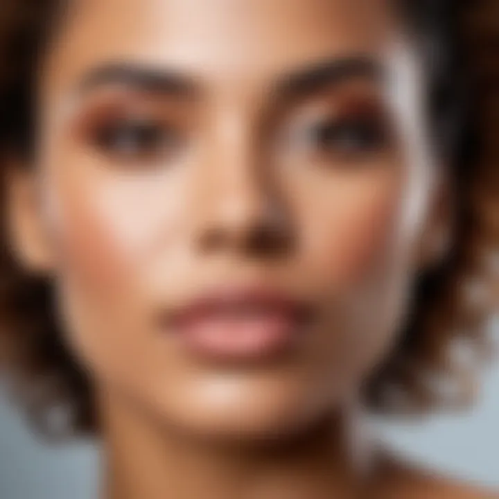 Visual representation of inclusivity in beauty with diverse skin tones