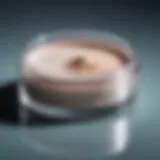 Close-up of Beaulis Transparent Powder on a vanity