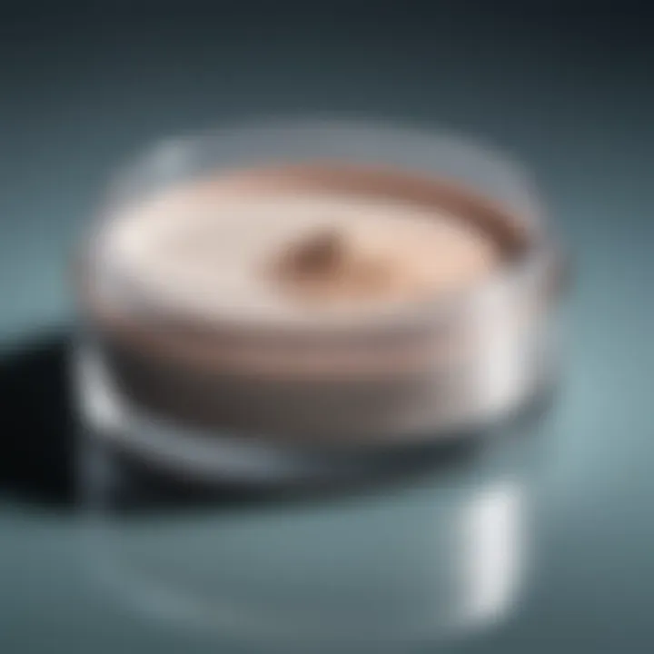 Close-up of Beaulis Transparent Powder on a vanity