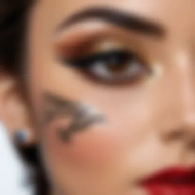 Cultural symbols representing the significance of eyeliner styles