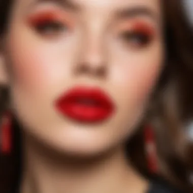 Trendy graduation makeup with bold lip options