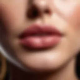 A close-up of beautifully enhanced lips showcasing volume and definition