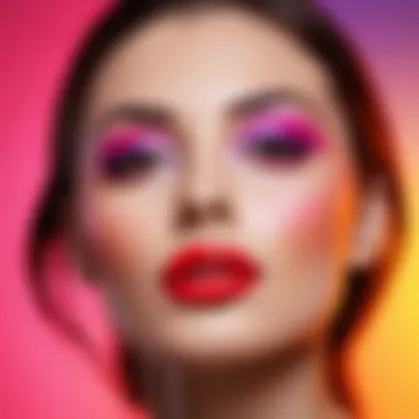 Vibrant Hues in Cosmetic Products Cosmetic products showcasing vibrant hues