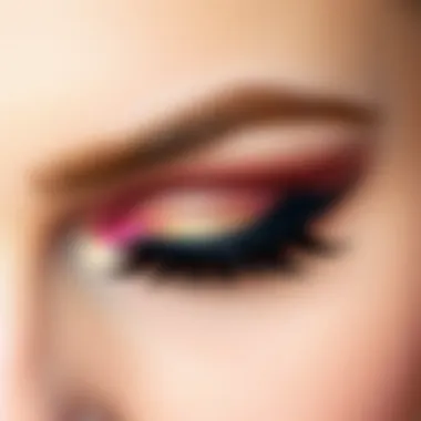 A beautifully made-up eye emphasizing the impact of well-applied eyeshadow, revealing depth and allure