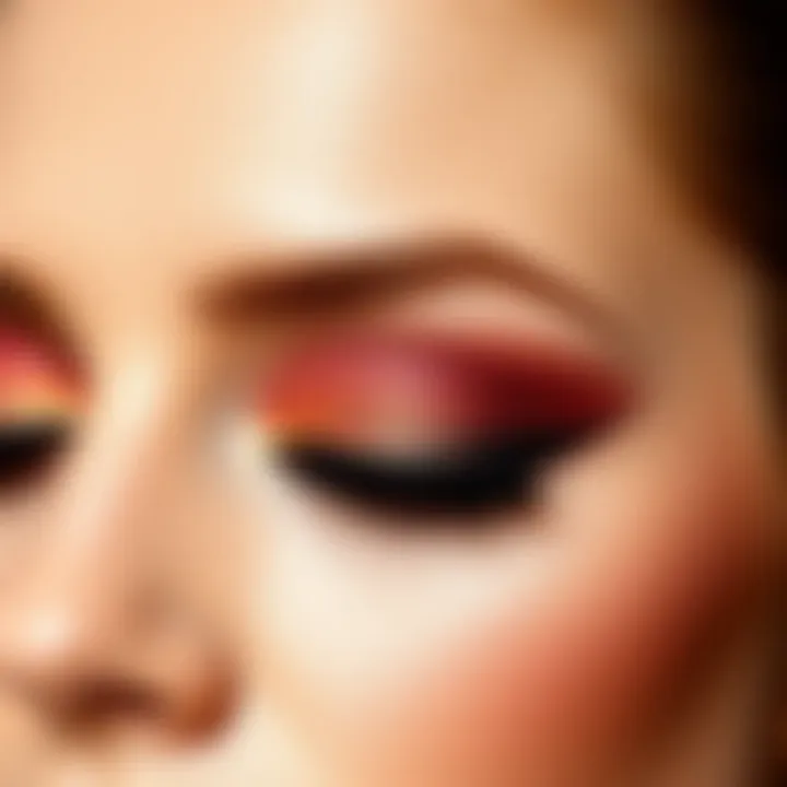 Creative eyeshadow styles emphasizing personal expression