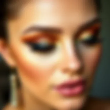 Elegant Eye Makeup Techniques Elegant eye makeup showcasing various eyeshadow techniques