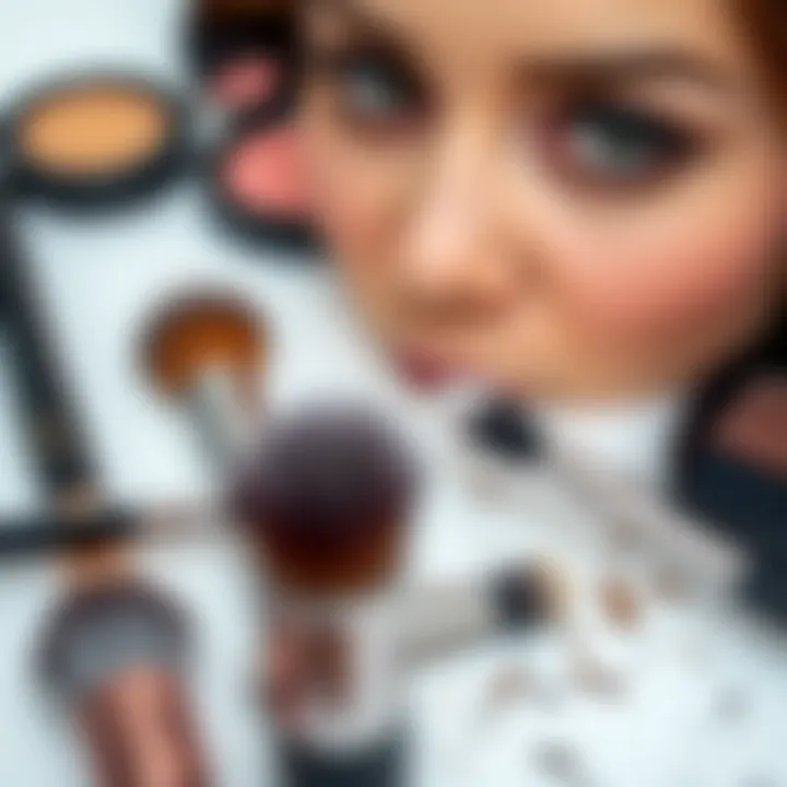 Tools and brushes essential for applying eyeshadow effectively
