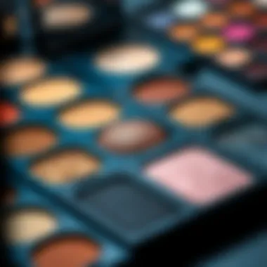 Aesthetic Eyeshadow Palettes Close-up of different eyeshadow palettes arranged aesthetically