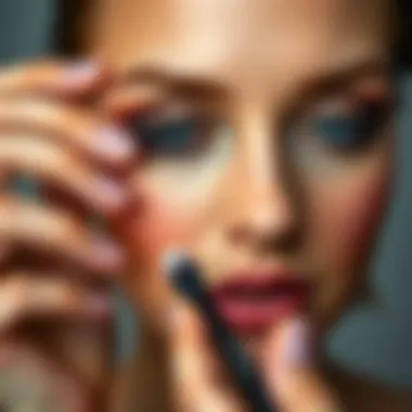 Mastering Makeup Application Techniques Close-up of makeup application techniques for a flawless finish