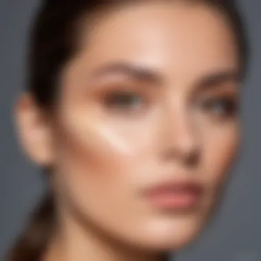 Concealer Application Concealer applied under the eyes